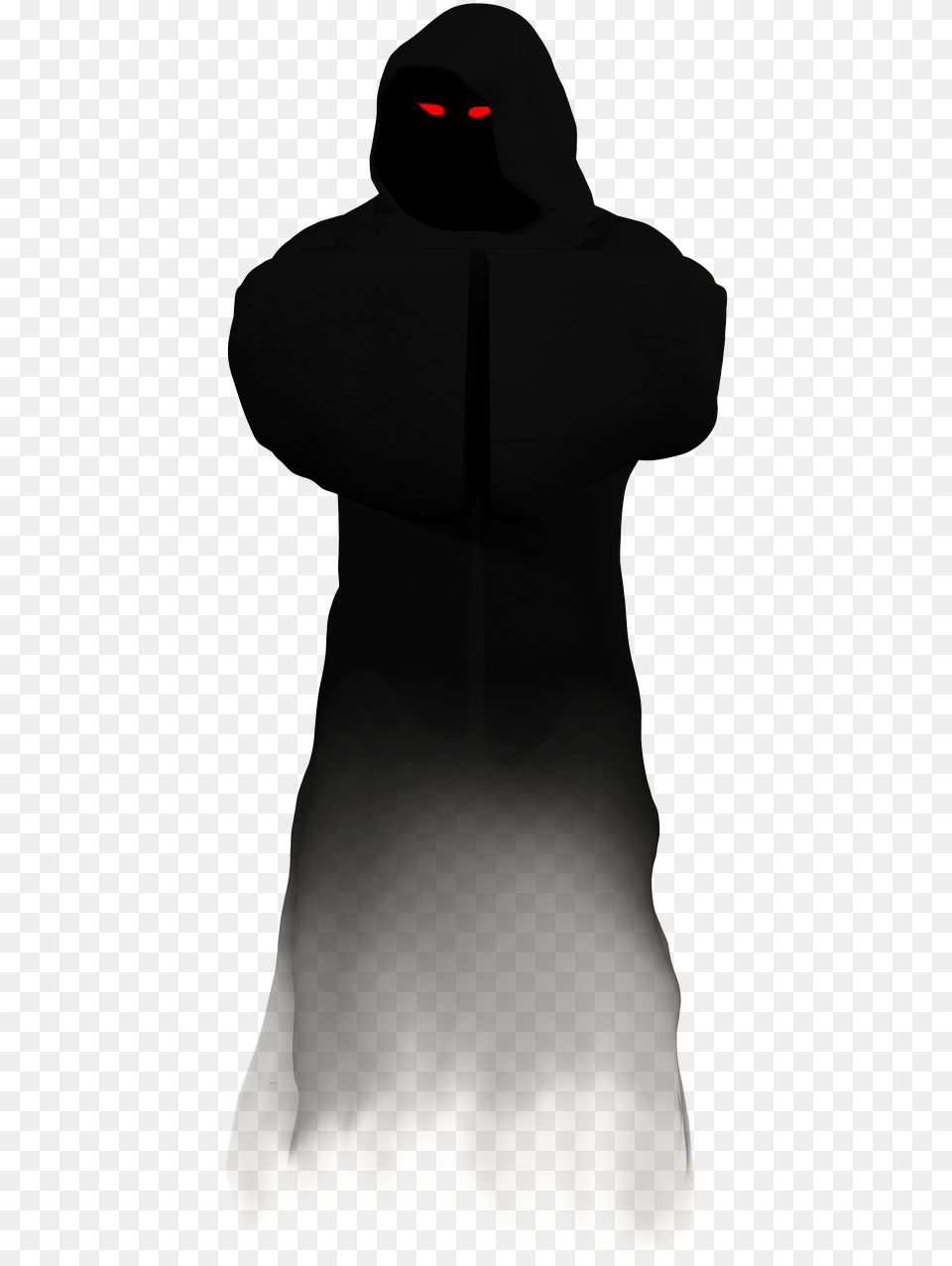 Halloween Shadow Priest Ghost Black Shadow Of Ghost, Clothing, Fashion, Hood, Hoodie Png Image