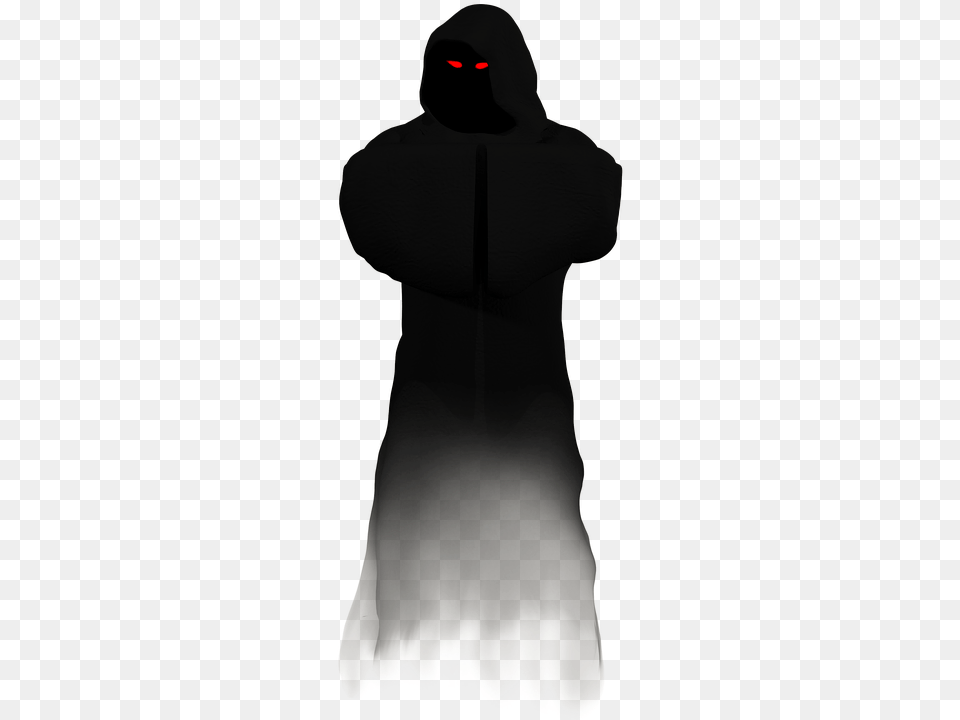 Halloween Shadow Priest Ghost Shadow Dark Shadow Ghost Shadow Transparent, Clothing, Fashion, Hood, Hoodie Free Png Download
