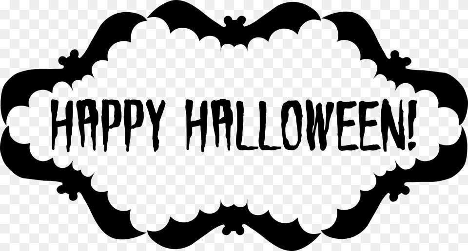 Halloween Sign Printable Happy Halloween Sign, Stencil, Sticker, Logo, Person Free Png Download