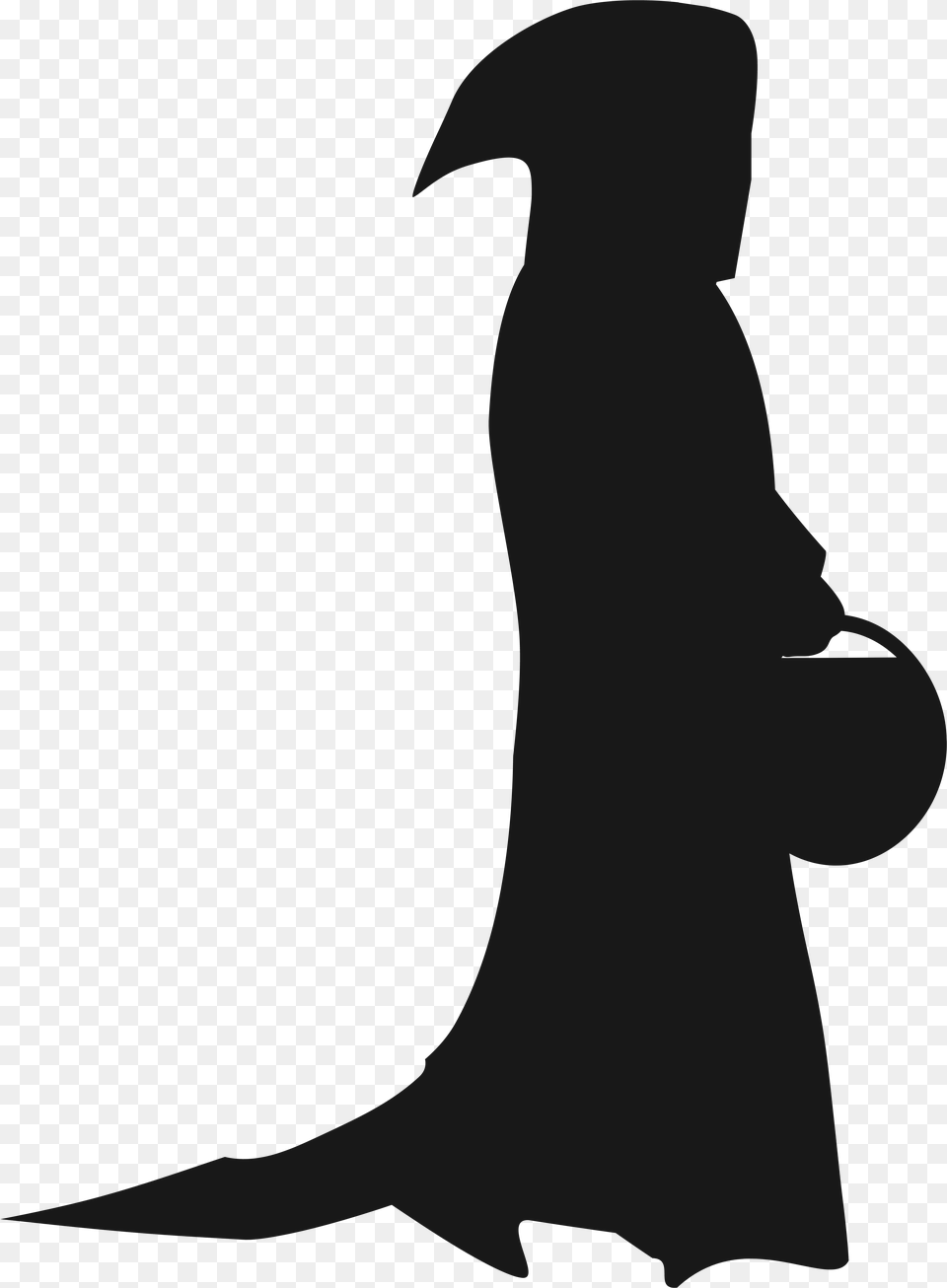 Halloween Silhouette Clipart Image Halloween, Fashion, Formal Wear, Person, People Free Transparent Png