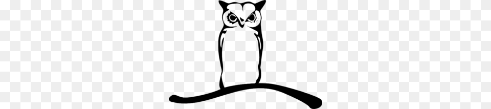 Halloween Silhouette Owl Clip Art, Gray Png