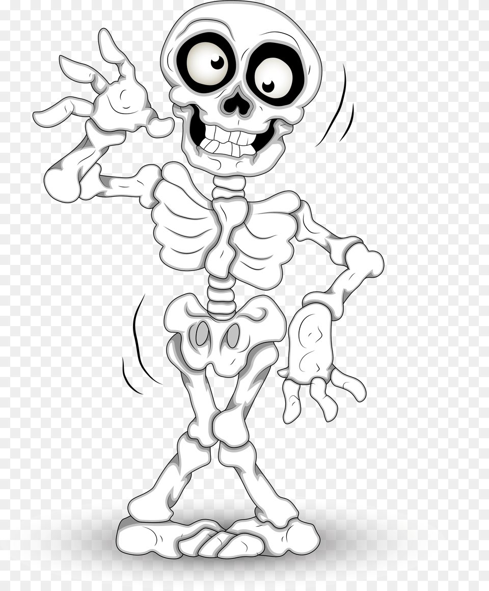 Halloween Skeleton Skull Hq Halloween Clip Art Skeleton, Baby, Person, Robot, Face Free Png