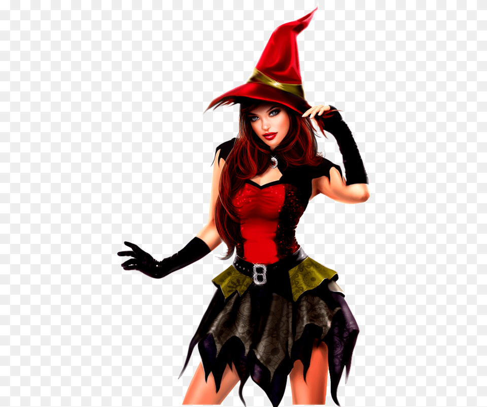 Halloween Sorcires Sexy Witches Personnages Sexy Witch, Book, Clothing, Comics, Costume Free Png