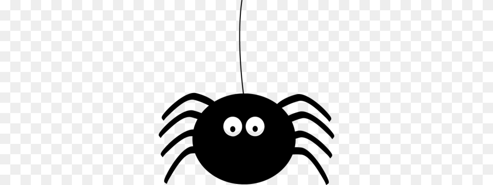 Halloween Spider Clipart, Text Free Png