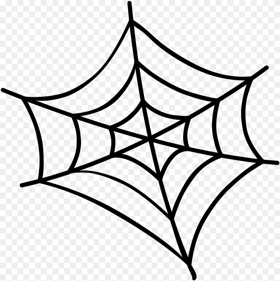 Halloween Spider Spider Web Picture Dibujo Telas De, Lighting, Gray Png Image