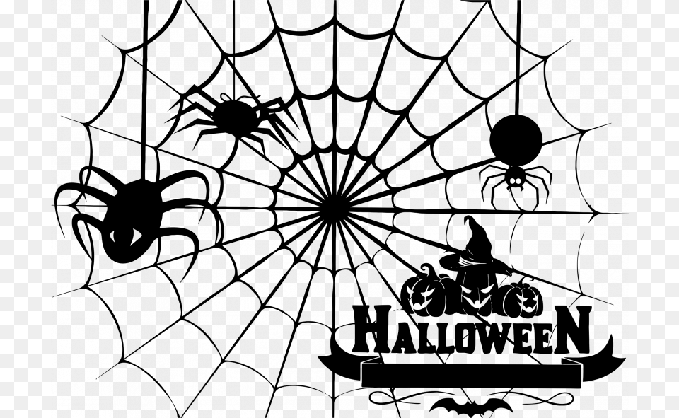 Halloween Spider Web Clipart Spider Web Clipart, Gray Free Transparent Png