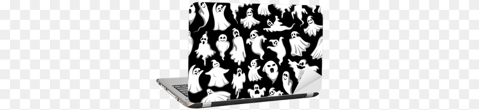 Halloween Spooky Ghost Vector Seamless Pattern Laptop Spooky Ghost, Computer, Electronics, Pc, Computer Hardware Png