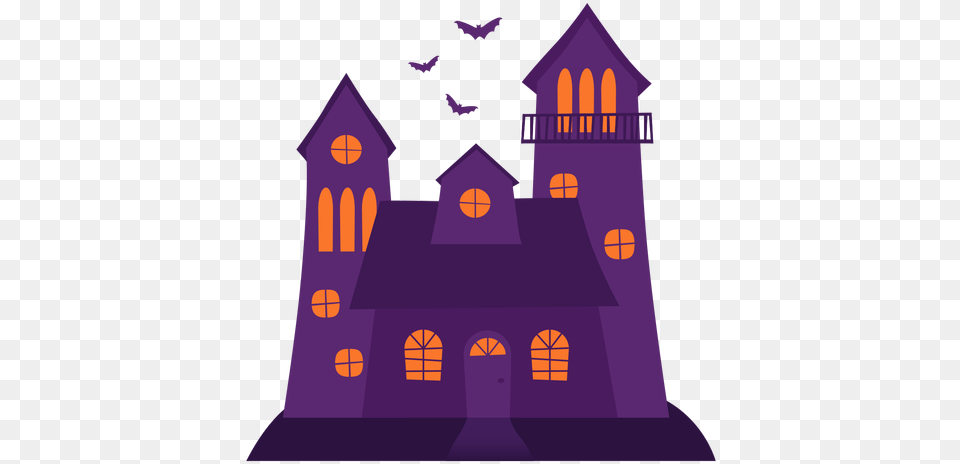 Halloween Spooky House Illustration Transparent U0026 Svg Clip Art, Purple, Fortress, Architecture, Building Png