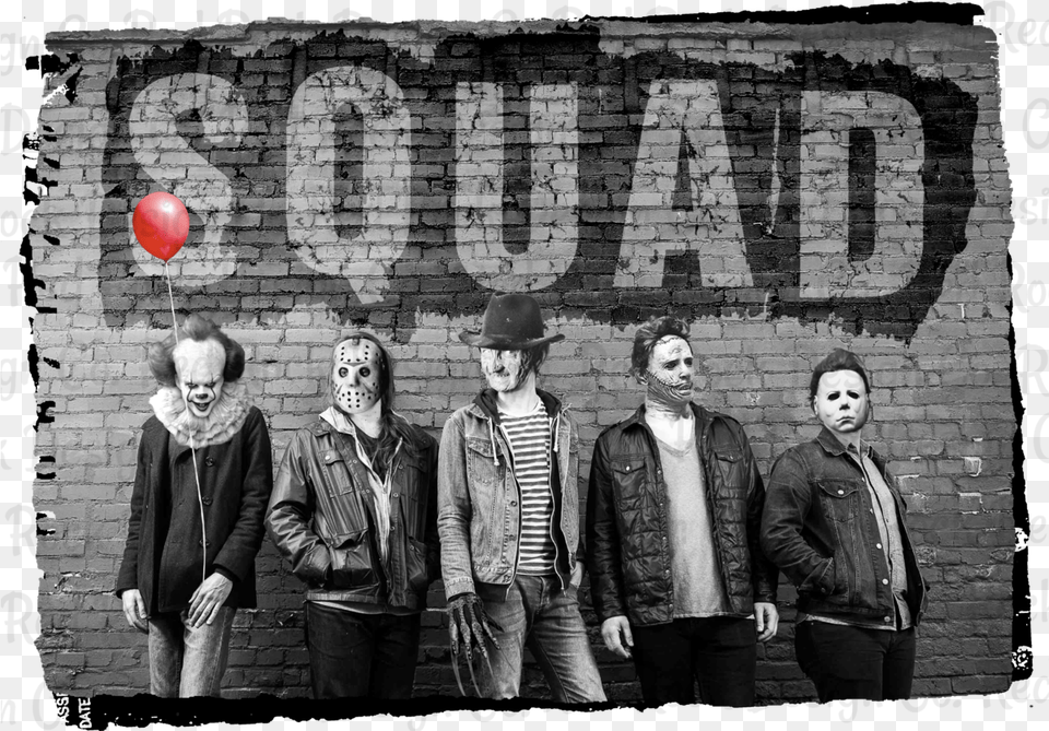 Halloween Squad Halloween Squad, Brick, Clothing, Coat, People Free Png Download