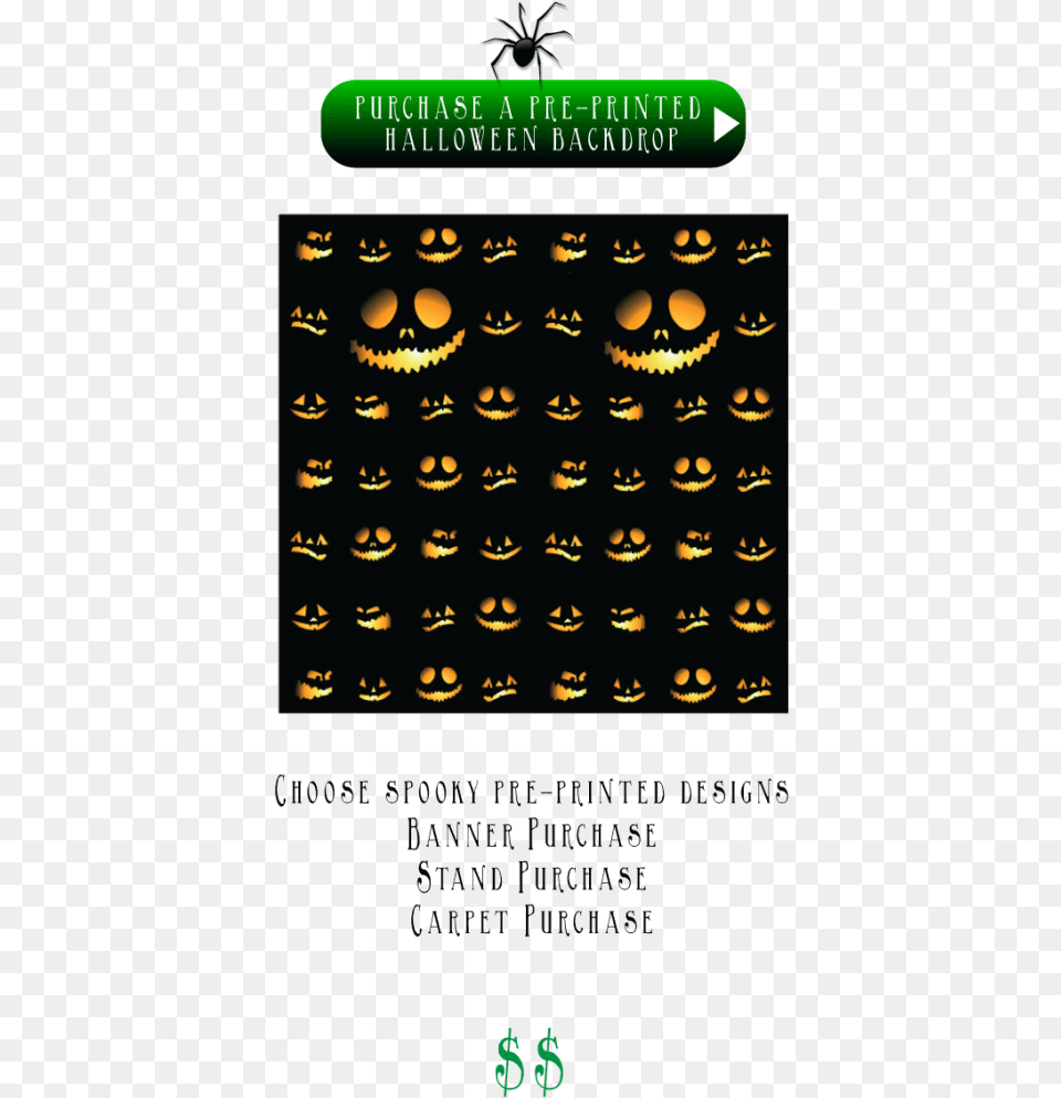 Halloween Step And Repeat Backdrops Retractables Media Backdrop Desigm For Holloween, Festival, Animal, Invertebrate, Spider Free Png Download