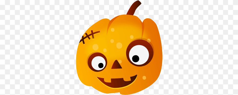 Halloween Stickers Animated Imessage Stickers By Nishant Butani Happy, Food, Plant, Produce, Pumpkin Free Png