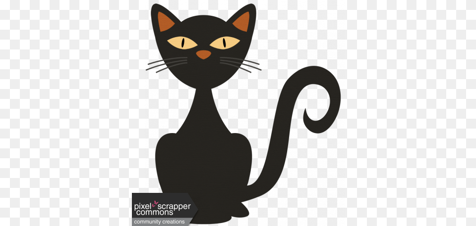 Halloween Story Cat Graphic By Sharon Grant Pixel Decorative, Animal, Mammal, Pet, Black Cat Png Image