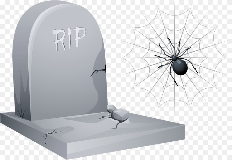 Halloween Tombstone Rest In Peace Spider, Tomb, Gravestone Png