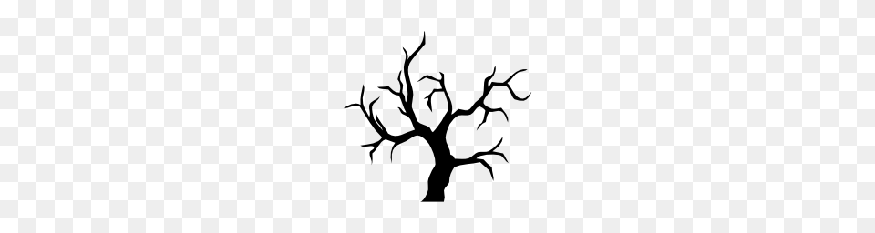 Halloween Tree Download Picture, Silhouette, Plant, Stencil, Art Free Transparent Png