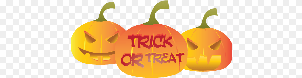 Halloween Trick Or Treat, Food, Plant, Produce, Pumpkin Free Png Download
