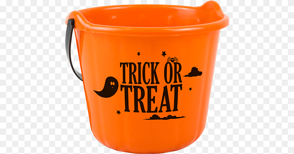Halloween Trick Or Treat Bucket Halloween Trick Or Treat Basket, Can, Tin Free Png Download