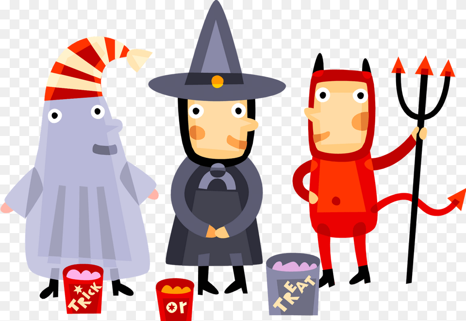Halloween Trick Or Treat Clip Art Arts Animated Trick Or Treaters, Baby, Person, Face, Head Free Png Download