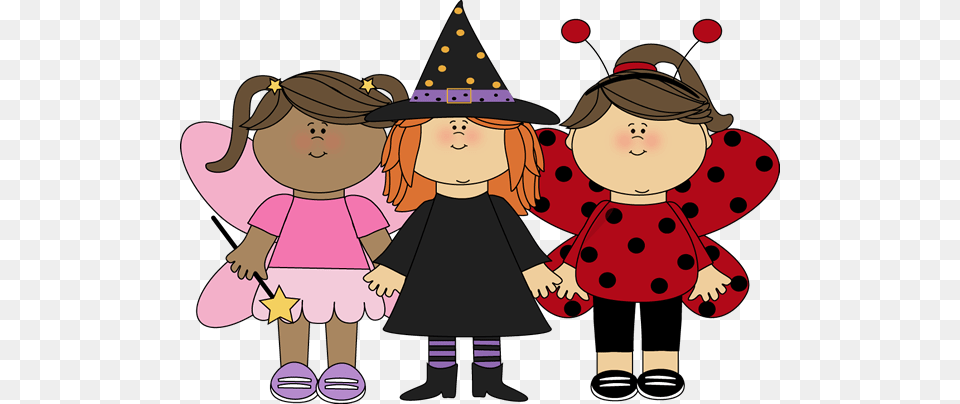 Halloween Trick Or Treaters Clipart, Clothing, Hat, Baby, Person Png Image