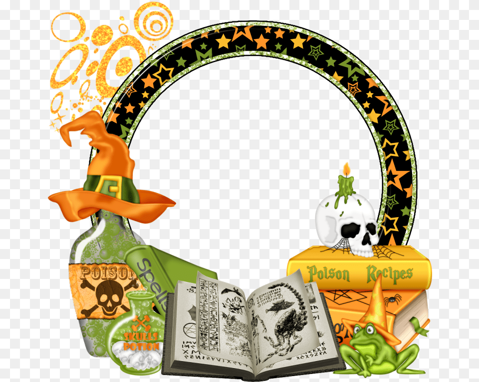 Halloween Tubes, Book, Publication, Art, Collage Free Png Download