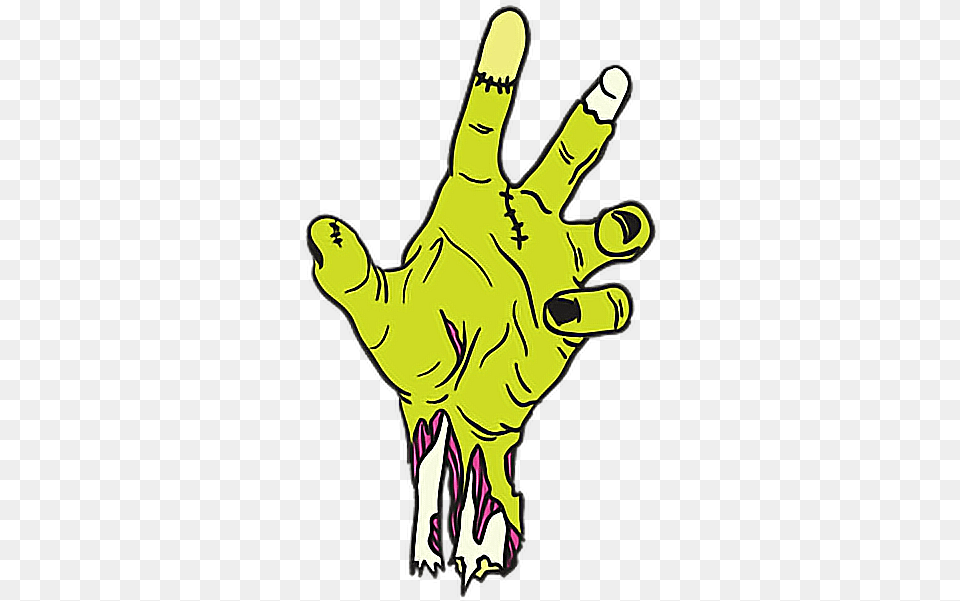 Halloween Tumblr Zombies Stickers Icon Halloween Stickers, Body Part, Finger, Person, Hand Free Png