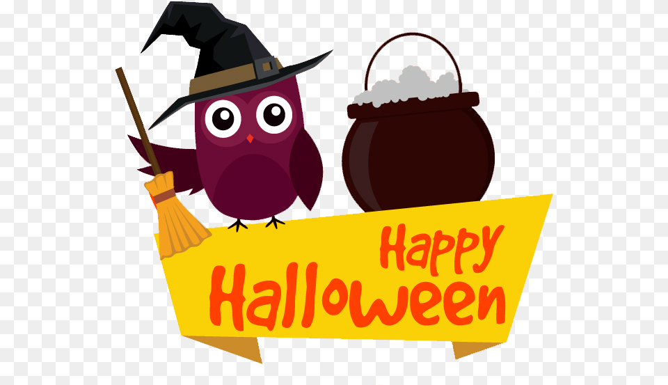 Halloween Vector Graphics Owl Cartoon Happy Halloween Transparent, Animal, Bird Free Png