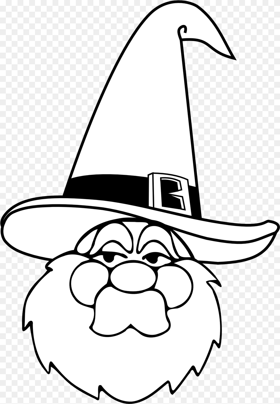 Halloween Witch Clipart Black And White You A Bitch Funny, Clothing, Hat, Stencil, Person Free Png