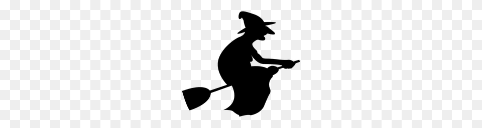 Halloween Witch Costume Silhouette, People, Person, Adult, Female Png Image