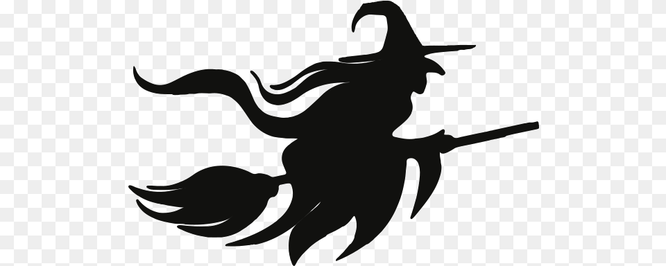 Halloween Witch Image Witch Silhouette, Stencil, Animal, Fish, Sea Life Free Transparent Png