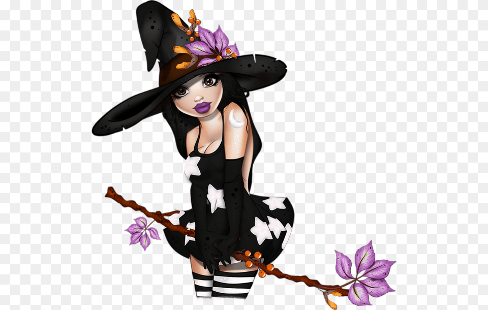 Halloween Witch Pictures Sorcire Illustration Tube Cartoon, Book, Publication, Comics, Adult Free Png Download