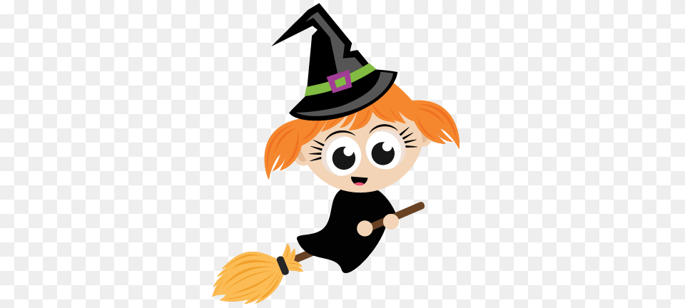 Halloween Witch Scrapbook Cute Clipart, Clothing, Hat, Baby, Person Free Png