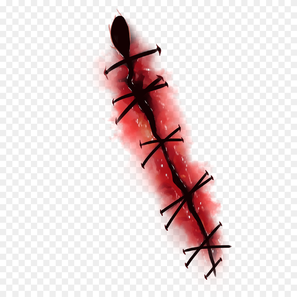 Halloween Wound Fx Blood Stiched Freetoedit Blood Blood For Picsart Hd, Sword, Weapon, Adult, Bride Free Png