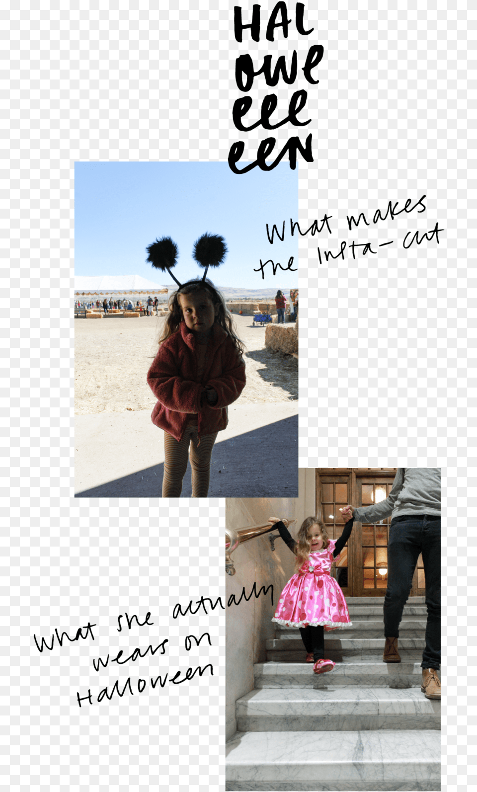 Halloweencostumes, Art, Child, Girl, Collage Free Png Download