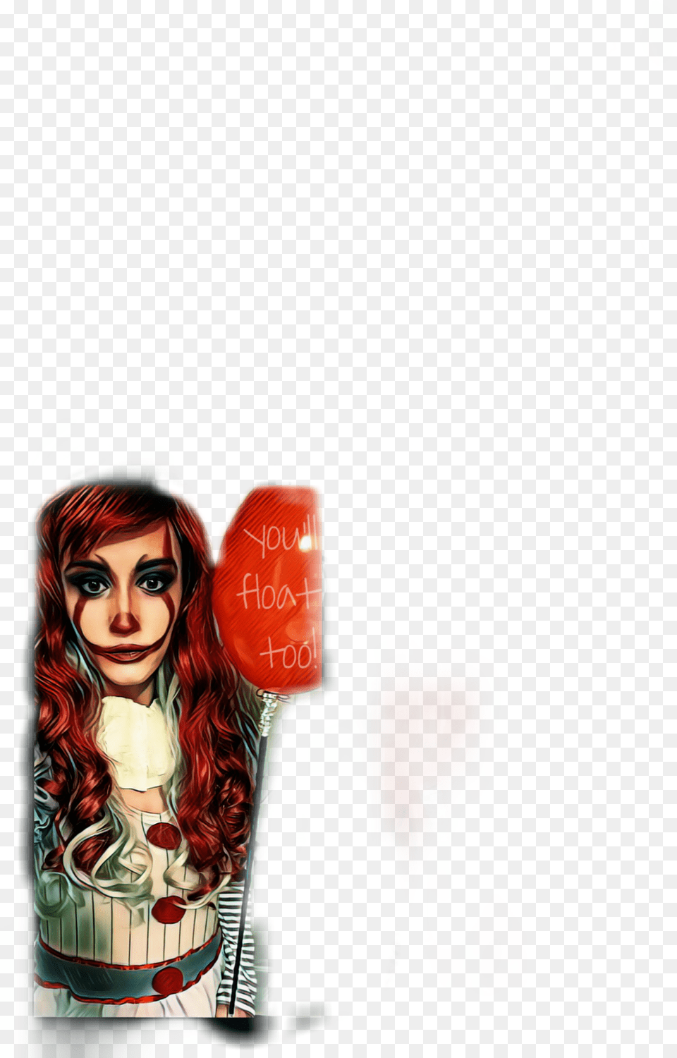 Hallpweencostume Pennywise It Clown Girl, Adult, Female, Person, Woman Png