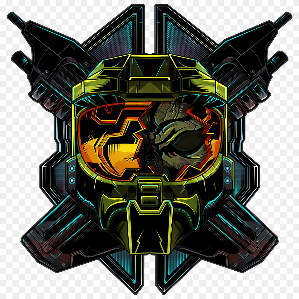 Halo 2 Master Chief Halo Fan Art, Graphics, Accessories, Goggles Free Png Download