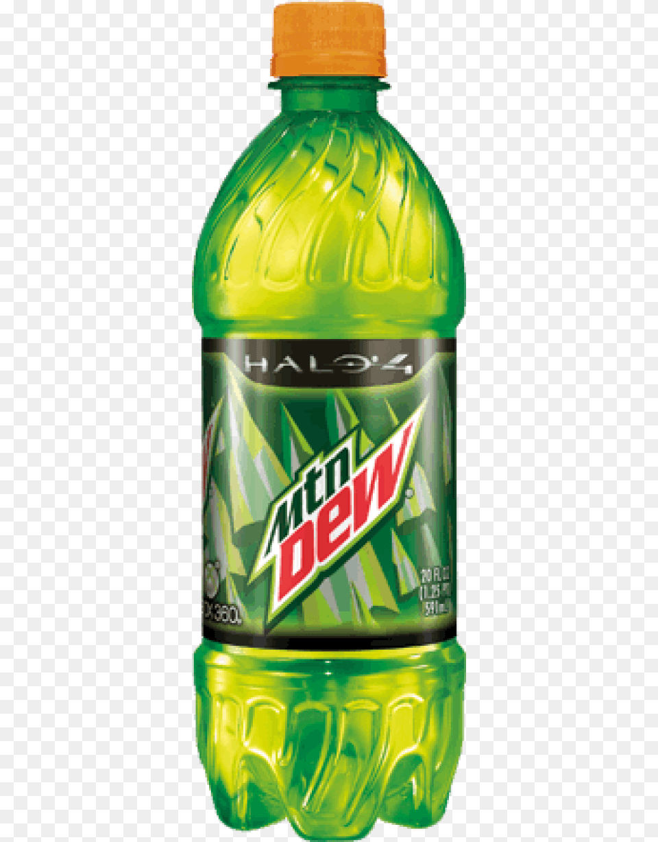Halo 4 Dew Bottle Of Mountain Dew, Beverage, Pop Bottle, Soda, Can Free Png