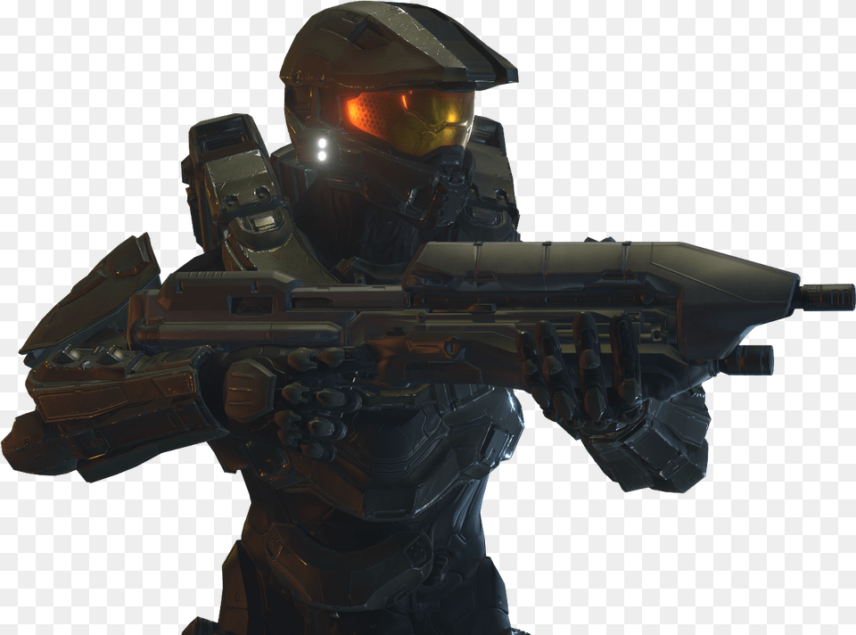 Halo 5 Master Chief, Helmet, Armor, Person, Firearm Png