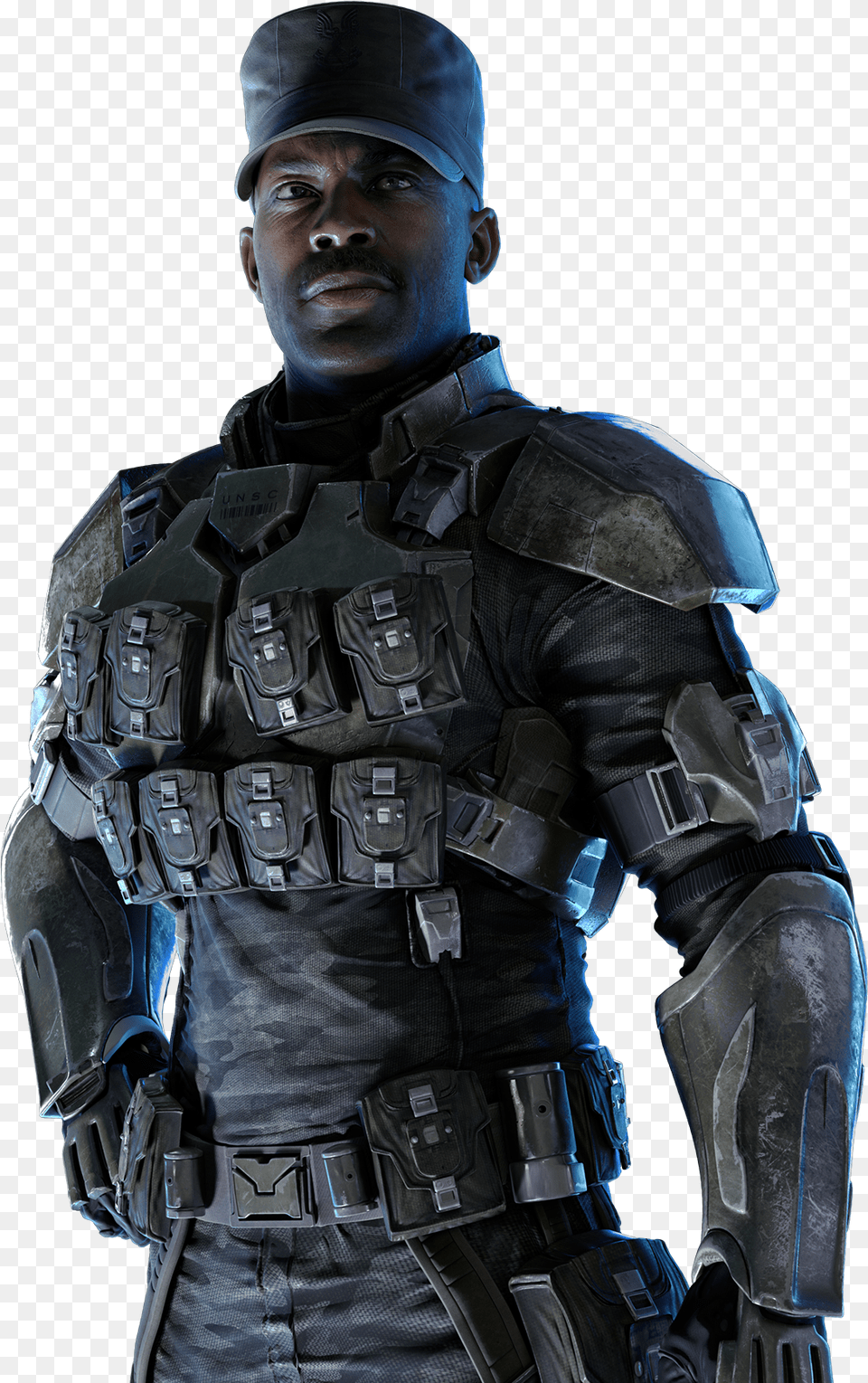 Halo Alpha Halo Anniversary Sargen Johnson, Adult, Male, Man, Person Png