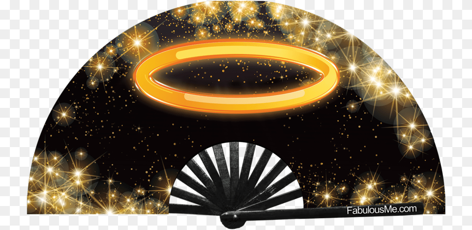 Halo Angel Bamboo Circuit Party Uv Glow Fan By Fabulous Circle, Nature, Night, Outdoors, Machine Free Png