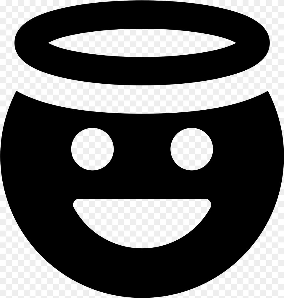 Halo Clipart Different Smiley Face Smiley, Gray Free Png