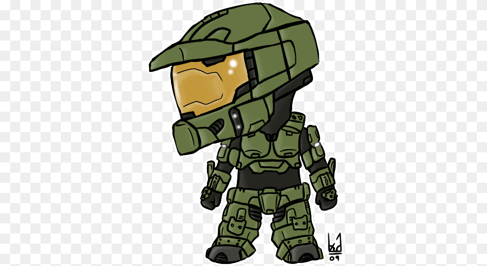 Halo Clipart Head Master Chief Halo Chibi, Helmet, Baby, Person Png