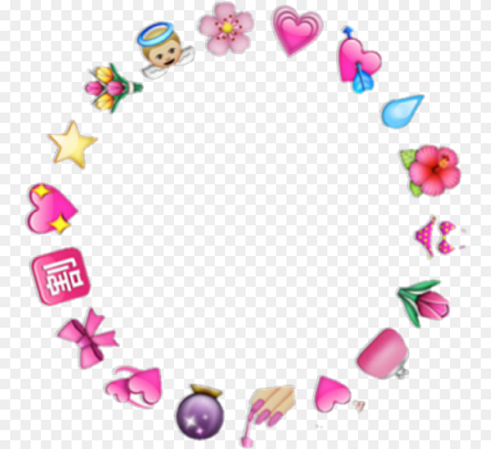 Halo Clipart Tumblr Heart Emoji Circle, Accessories, Face, Head, Person Png