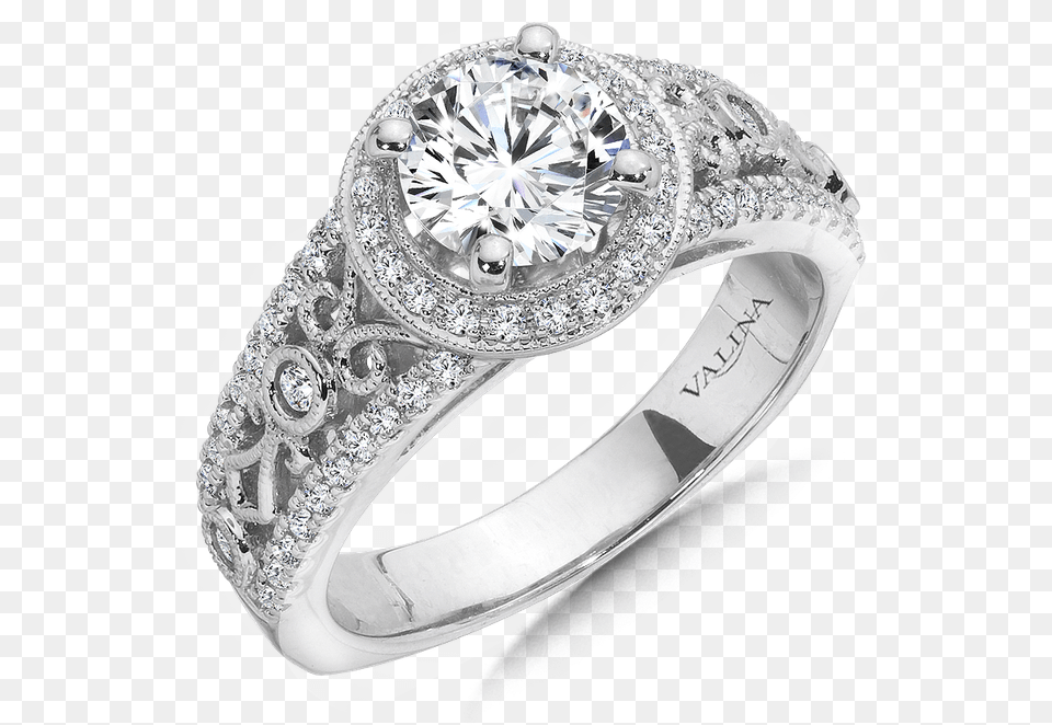 Halo Engagement Ring Mounting In 14k White Gold 37 Ct Tw Engagement Ring, Accessories, Diamond, Gemstone, Jewelry Free Transparent Png
