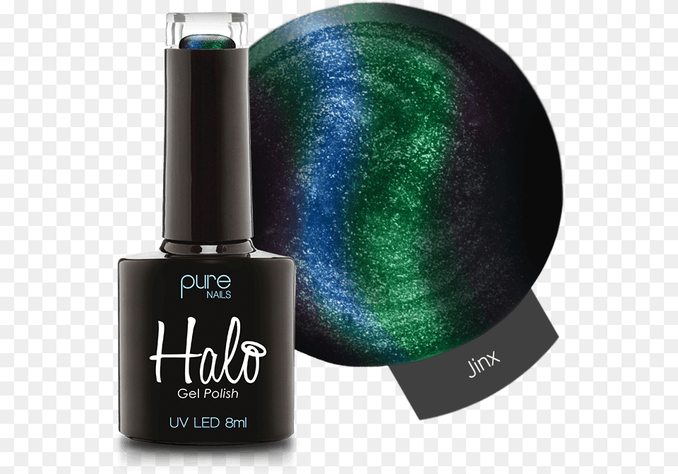 Halo Gel Polish Aura, Bottle, Cosmetics, Perfume Png