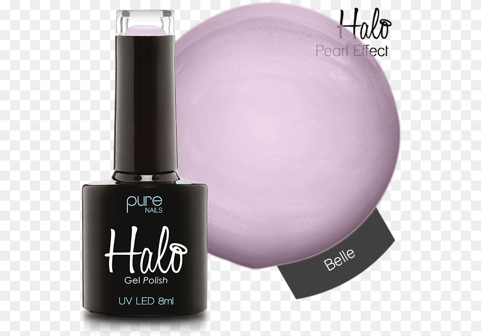 Halo Gel Polish Belle, Bottle, Cosmetics, Perfume Png