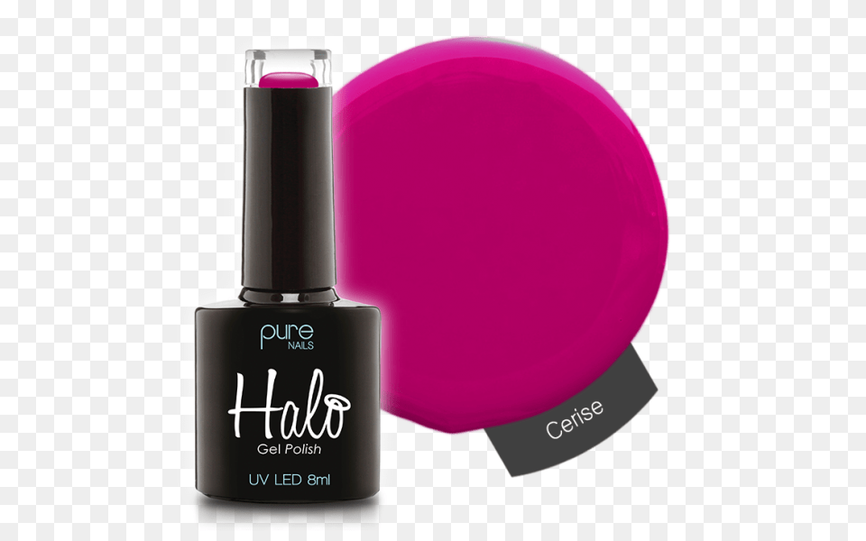 Halo Gel Polish Cerise, Cosmetics, Bottle, Perfume Free Transparent Png