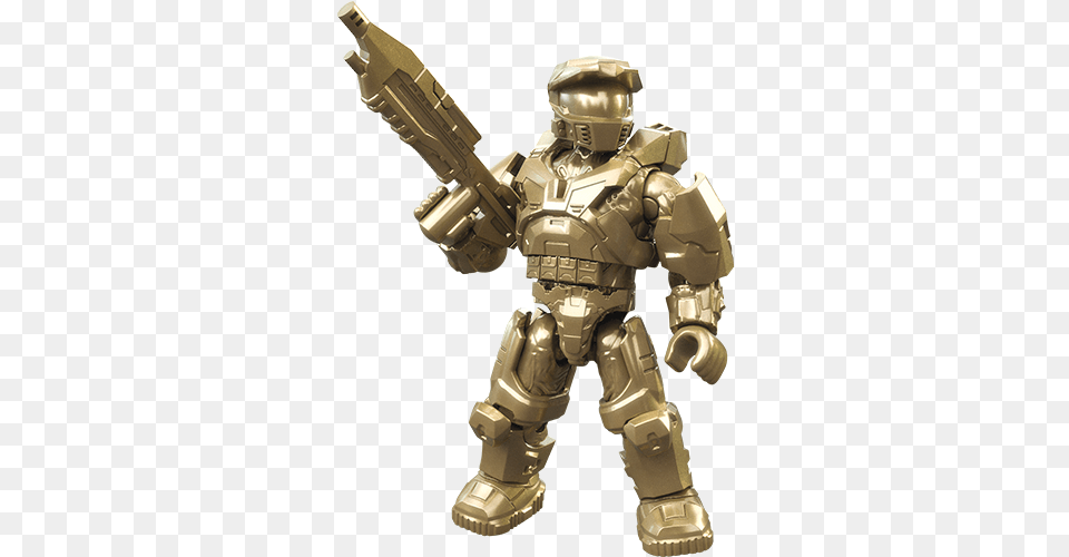 Halo Halo Mega Construx Gold Master Chief, Baby, Person, Armor, Robot Free Png Download