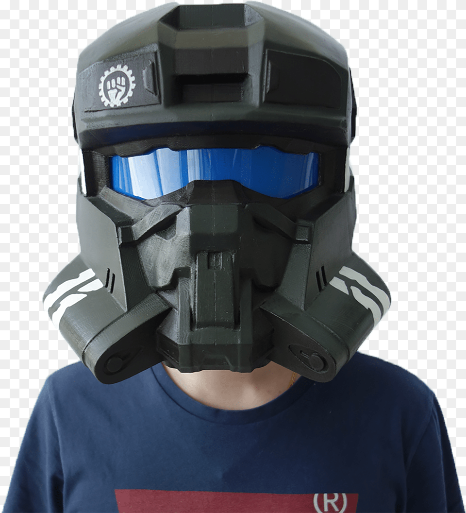 Halo Helmet Halo Eod Helmet Visor, Adult, Male, Man, Person Free Transparent Png