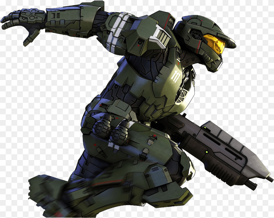 Halo Master Chief Arm, Person, Helmet, Gun, Weapon Free Png