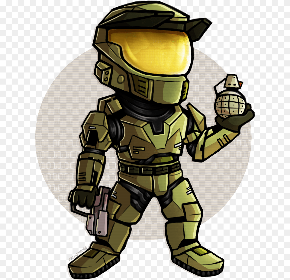 Halo Master Chief Chibi, Baby, Person, Armor Png Image
