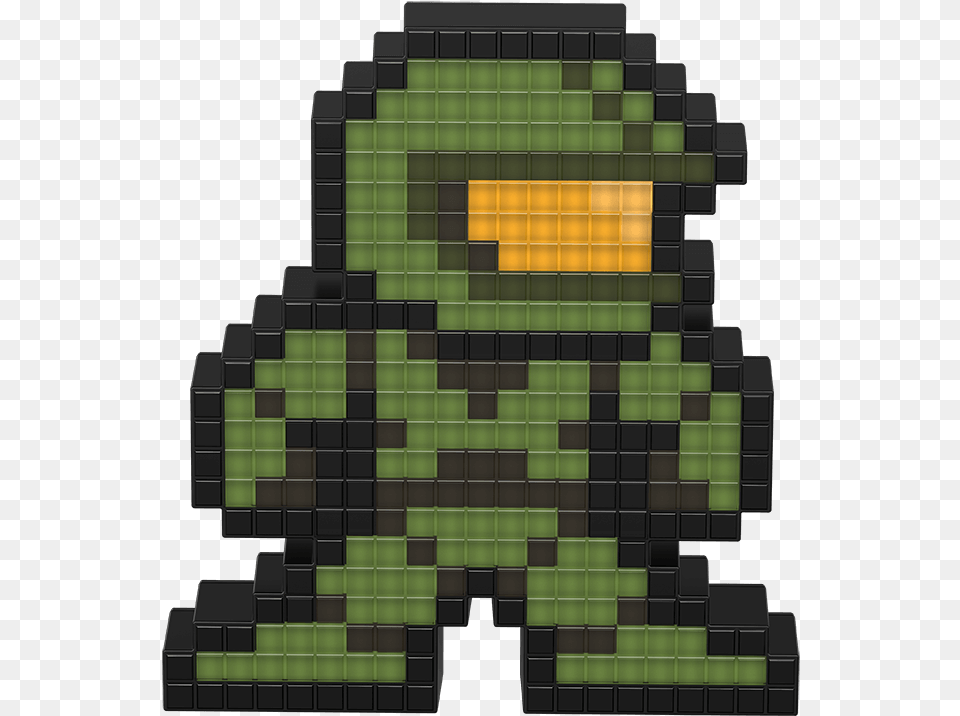 Halo Master Chief Pixel Art, Green, Toy Free Transparent Png